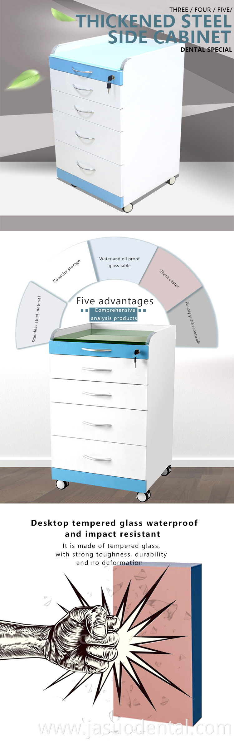 Dental Mobile Storage Cabinet